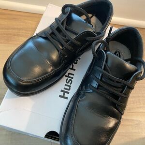 Hush Puppies Black Oxford Shoes BOYS